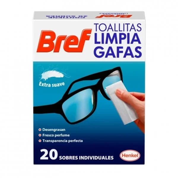 Toallitas limpiagafas 20 unidades - 9.77 ud - Imagen del producto en Findit