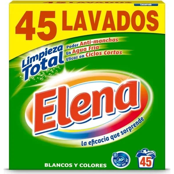 Detergente Ropa Polvo Limpieza Total - 45 ud - Imagen del producto en Findit