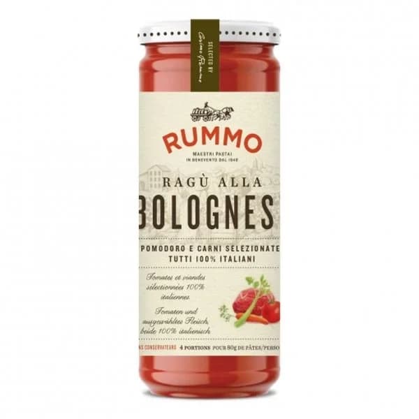 Salsa de ragú boloñesa RUMMO, frasco 340 g - 0.34 kg - Imagen del producto en Findit
