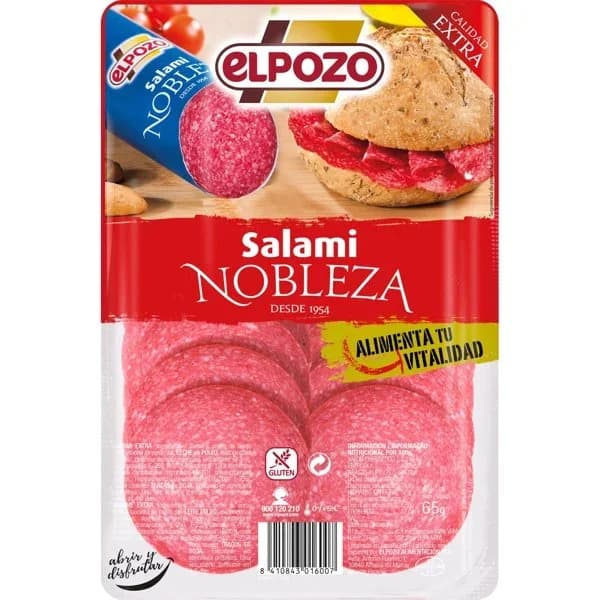 Salami Nobleza Lonchas - 0.07 kg - Imagen del producto en Findit