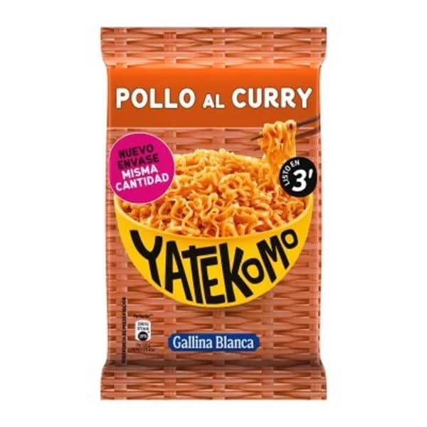 Yatekomo pollo con curry 80 g - 0.08 kg - Imagen del producto en Findit
