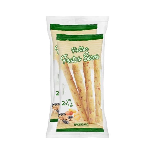 Palitos con frutos secos Hacendado - 0.13 kg - Imagen del producto en Findit