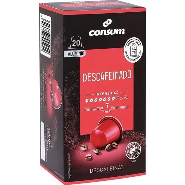 Café Descafeinado 20 cápsulas - 20.26 ud - Imagen del producto en Findit