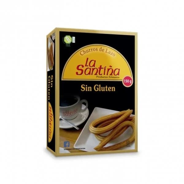 Churros de lazo La Santiña sin gluten 150 g. - 0.1 kg - Imagen del producto en Findit