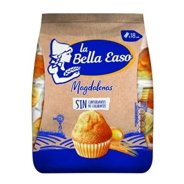 Magdalenas redondas La Bella Easo 16 ud. - 0.46 kg - Imagen del producto en Findit