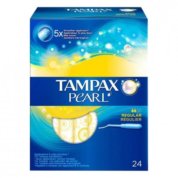 Tampones regular Tampax Pearl con aplicador - 1 ud - Imagen del producto en Findit