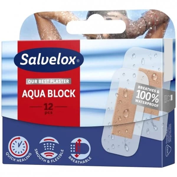 Apósitos impermeables Aquablock Salvelox 12 ud. - 12.14 ud - Imagen del producto en Findit