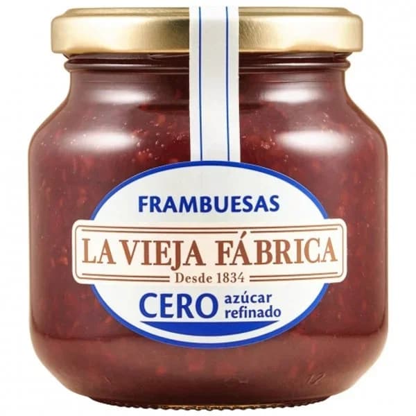 Mermelada de frambuesas cero azucar refinado 280 g - 0.28 kg - Imagen del producto en Findit