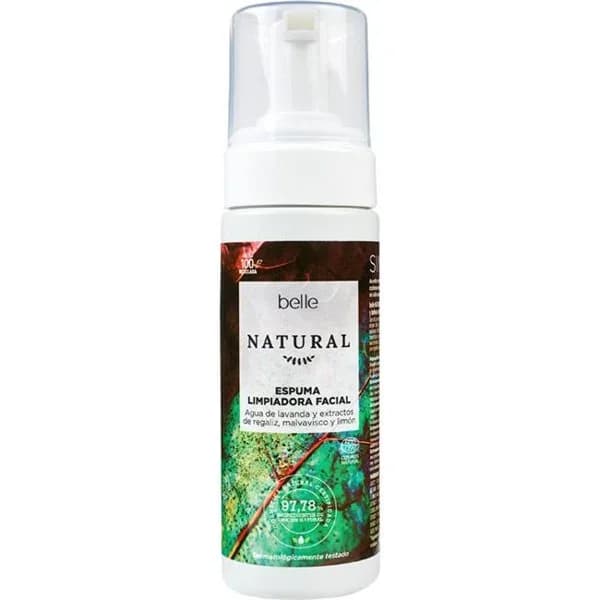 Espuma facial limpiadora BELLE NATURAL, bote 150 ml - 1 ud - Imagen del producto en Findit