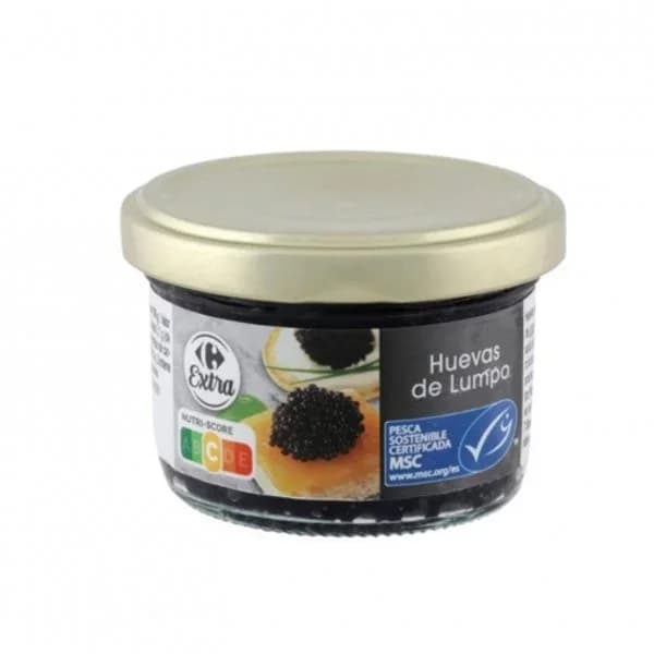 Huevas negras de lumpo procedente de pesca sostenible Carrefour 80 g. - 0.08 kg - Imagen del producto en Findit