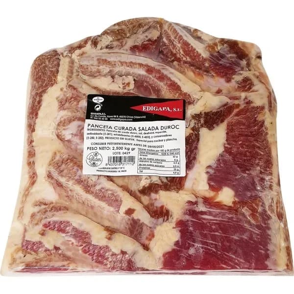 Panceta Curada Salada - 1 kg - Imagen del producto en Findit