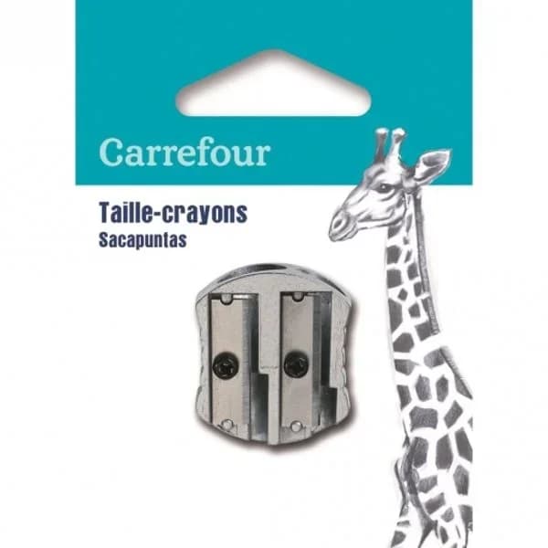 Sacapuntas Metal 2 Orificios Carrefour - 1 ud - Imagen del producto en Findit