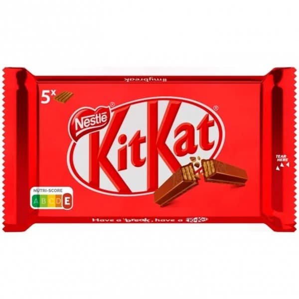 Barritas de barquillo Kit-Kat bañadas de chocolate con leche - 0.21 kg - Imagen del producto en Findit