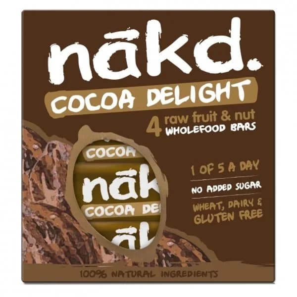 Barritas de cereales sabor cacao NAKD, caja 140 g - 0.14 kg - Imagen del producto en Findit