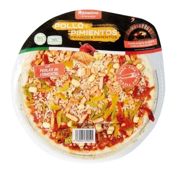 Pizza Pollo y Pimiento Refrigerada 410G - 0.41 kg - Imagen del producto en Findit
