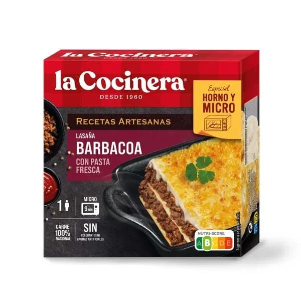 Lasaña Barbacoa Horno - 0.28 kg - Imagen del producto en Findit
