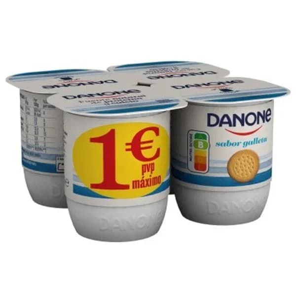 Yogur sabor galleta Danone pack de 4 unidades de 120 g. - 0.48 kg - Imagen del producto en Findit