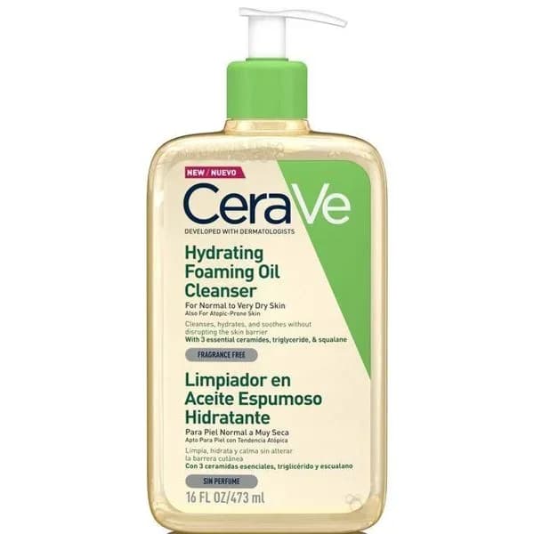 Aceite limpiador espumoso hidratante CERAVE, dosificador 473 ml - 0.47 l - Imagen del producto en Findit