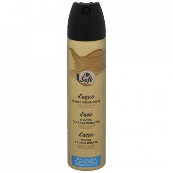 Laca fijación fuerte de larga duración Carrefour Soft 75 ml. - 0.07 l - Imagen del producto en Findit