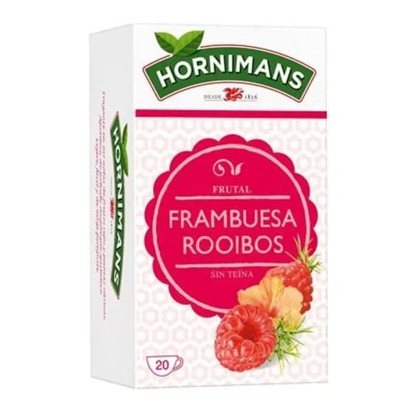 Infusión frutal de frambuesa en bolsitas Hornimans 20 ud. - 20 ud - Imagen del producto en Findit