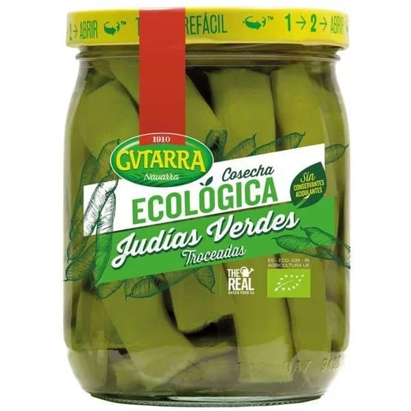 Judías verdes trozos eco GVTARRA, frasco 315 g - 1 ud - Imagen del producto en Findit
