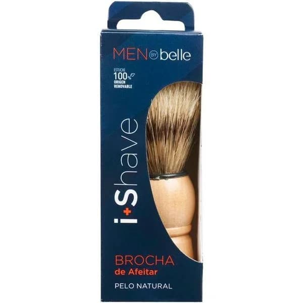 Brocha de afeitar pelo natural MEN BY BELLE, 1 ud - 1 ud - Imagen del producto en Findit