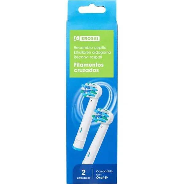 Cepillo eléctrico EROSKI, recambio 2 uds - 1 ud - Imagen del producto en Findit