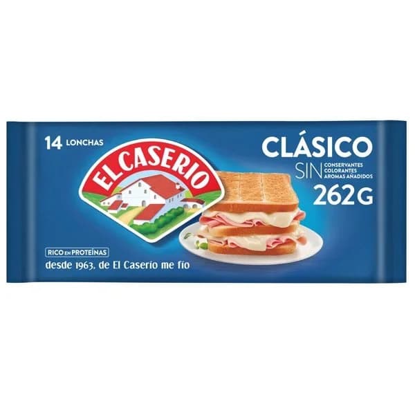 Queso lonchas fundido El Caserio - 0.26 kg - Imagen del producto en Findit