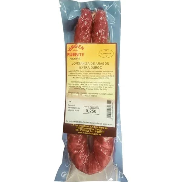 Longaniza de Aragón Duroc - 0.25 kg - Imagen del producto en Findit