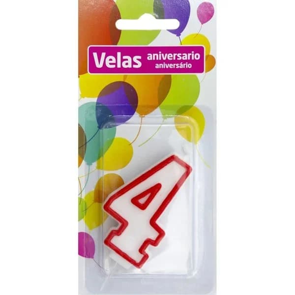 Vela Aniversario Nº 4 - 0.06 kg - Imagen del producto en Findit