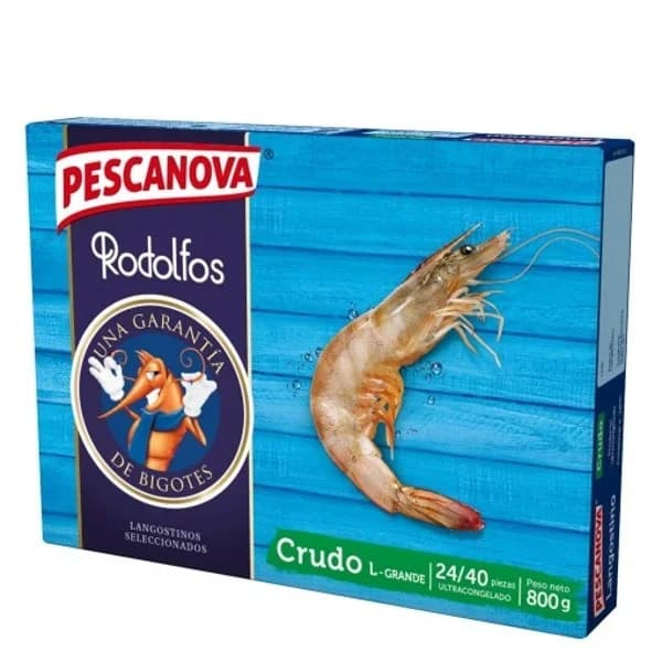 Langostino 24/40 piezas congelado 800 g - 0.8 kg - Imagen del producto en Findit