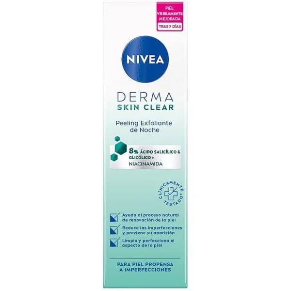 Peeling exfoliante de noche ácido salicílico NIVEA, tubo 40 ml - 1 ud - Imagen del producto en Findit