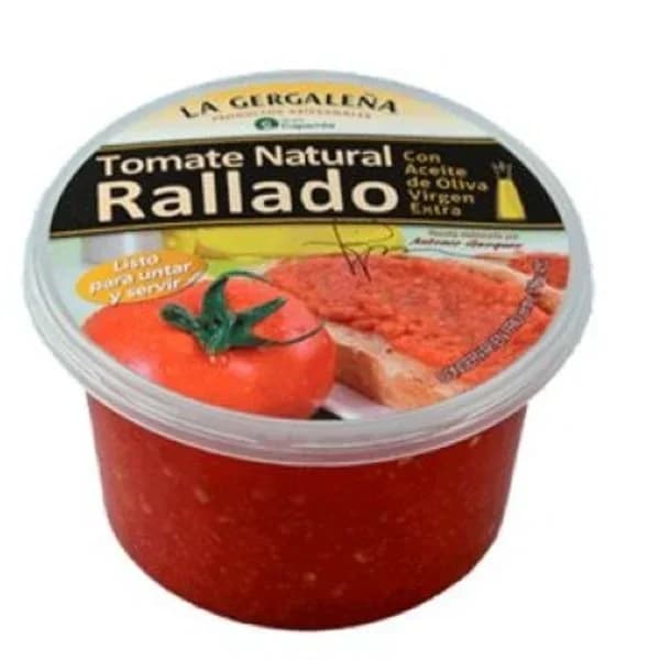 Tomate rallado natural La gergaleña tarrina 200 g - 0.18 kg - Imagen del producto en Findit