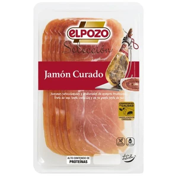 Jamón Curado Loncha 90G - 0.08 kg - Imagen del producto en Findit