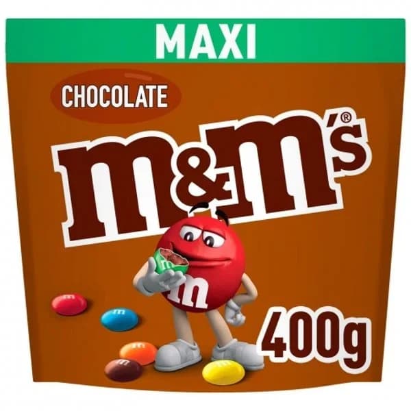 Grageas de chocolate M&M, bolsa 400 g - 0.4 kg - Imagen del producto en Findit