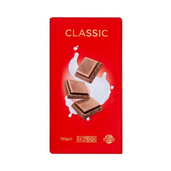 Chocolate con leche classic Hacendado - 0.15 kg - Imagen del producto en Findit