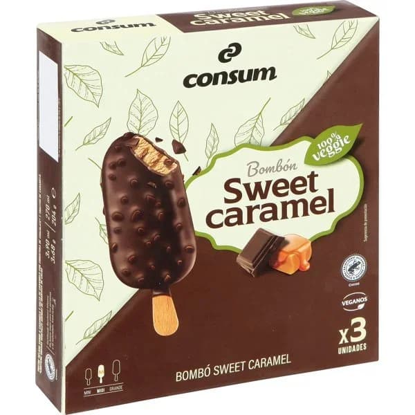 Bombón Sweet Caramel 3 Unidades - 0.2 ud - Imagen del producto en Findit