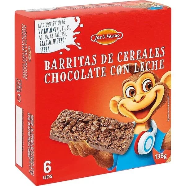 Barrita de Cereales Chocolate con Leche - 0.14 kg - Imagen del producto en Findit