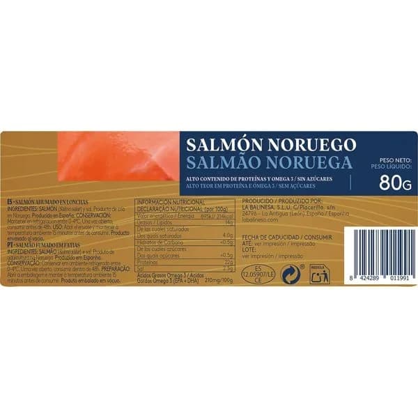 Salmón Ahumado Noruego - 1 ud - Imagen del producto en Findit
