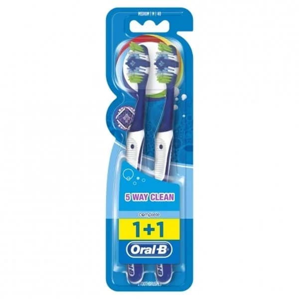 Cepillo de dientes medio Complete 5 Way Clean Oral-B 2 ud. - 1 ud - Imagen del producto en Findit