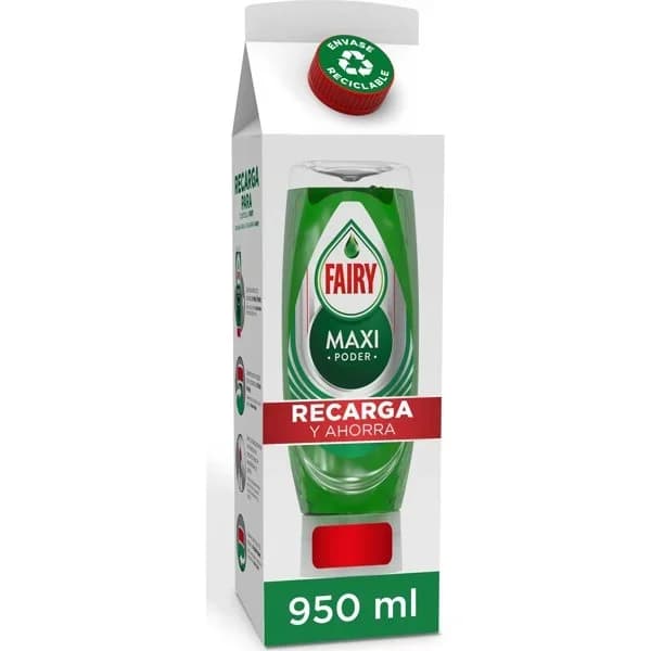 Lavavajillas a mano maxi poder recarga 950 ml - 0.55 l - Imagen del producto en Findit