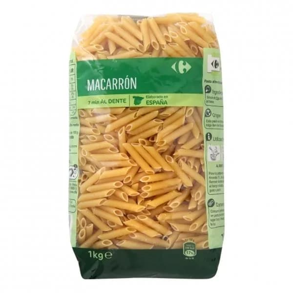 Macarrones Carrefour 1 kg. - 1 kg - Imagen del producto en Findit
