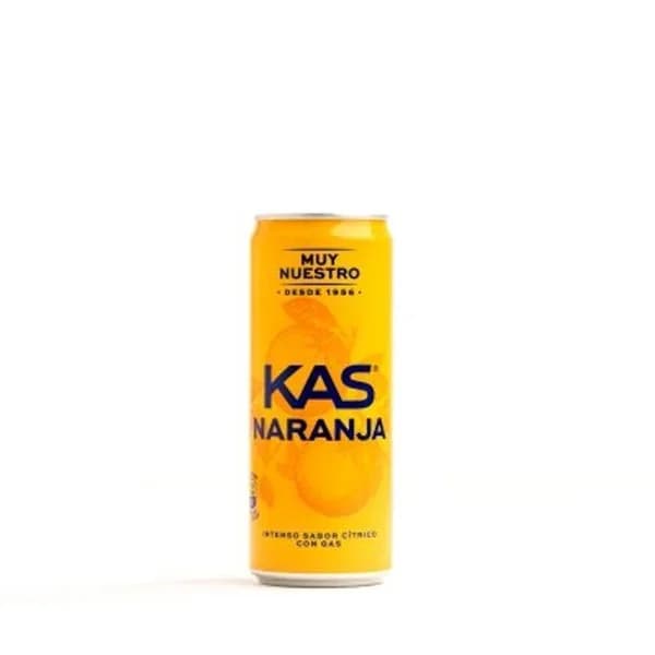 Kas Zero de naranja sin azúcar lata 33 cl. - 0.33 l - Imagen del producto en Findit