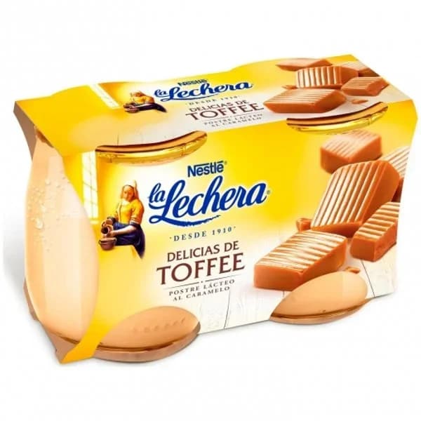 Postre delicias de toffee Nestlé La Lechera sin gluten pack de 2 unidades de 125 g. - 0.25 kg - Imagen del producto en Findit