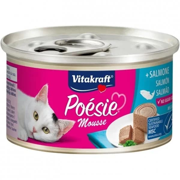 Comida para gatos mousse de salmón 85 g - 0.09 kg - Imagen del producto en Findit