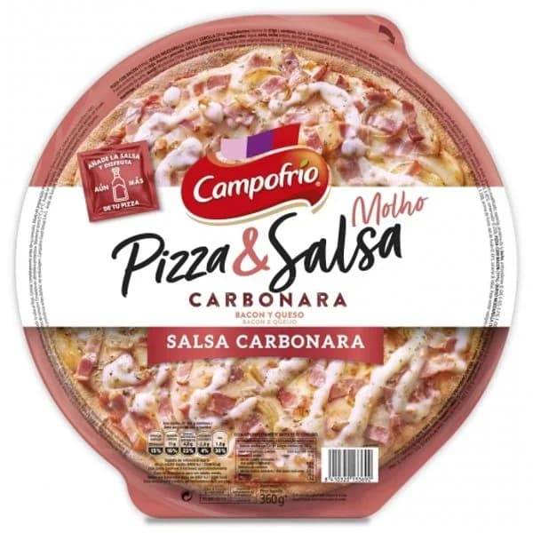 Pizza carbonara Pizza & Salsa Campofrío 360 g. - 0.36 kg - Imagen del producto en Findit