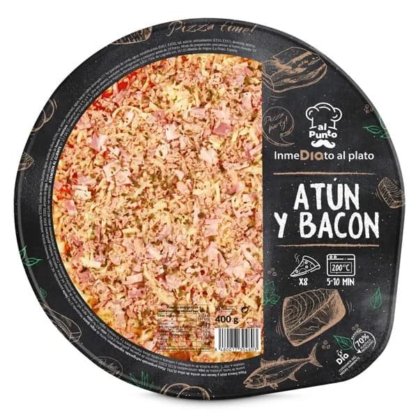 Pizza atún y bacon Al Punto Dia bandeja 400 g - 1 ud - Imagen del producto en Findit