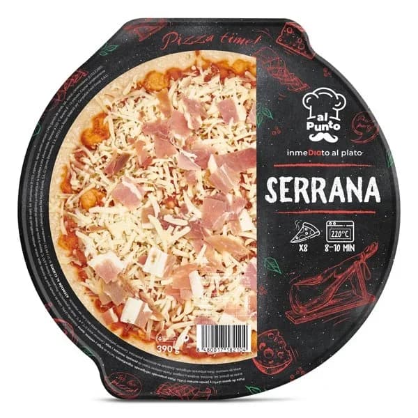 Pizza serrana Al Punto Dia bandeja 390 g - 0.39 kg - Imagen del producto en Findit