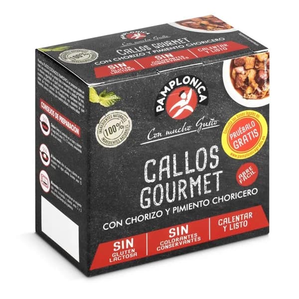 Callos gourmet con chorizo y pimiento Pamplonica caja 380 g - 1 ud - Imagen del producto en Findit
