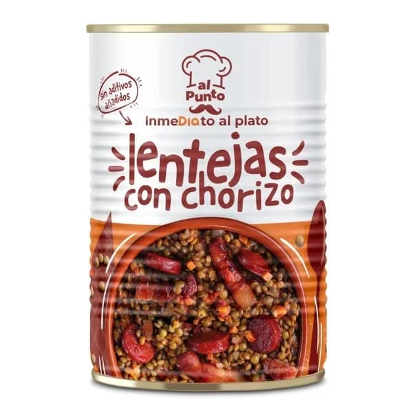 Lentejas con chorizo Al Punto Dia lata 415 g - 0.43 kg - Imagen del producto en Findit